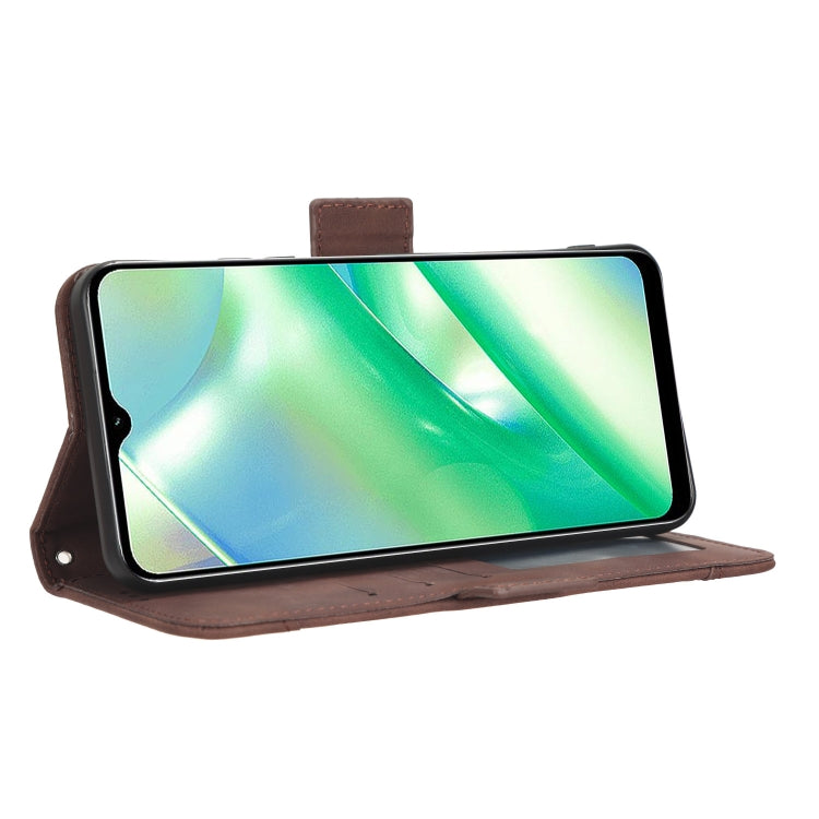 For Realme C33 4G Skin Feel Calf Texture Card Slots Leather Phone Case