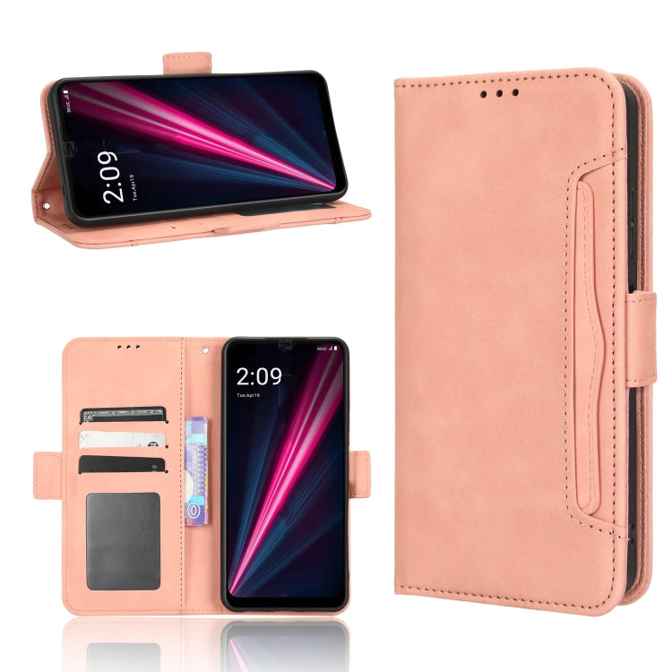 For T-Mobile Revvl 6 5G Skin Feel Calf Texture Card Slots Leather Phone Case