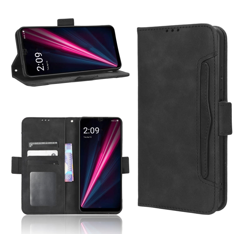 For T-Mobile Revvl 6 5G Skin Feel Calf Texture Card Slots Leather Phone Case