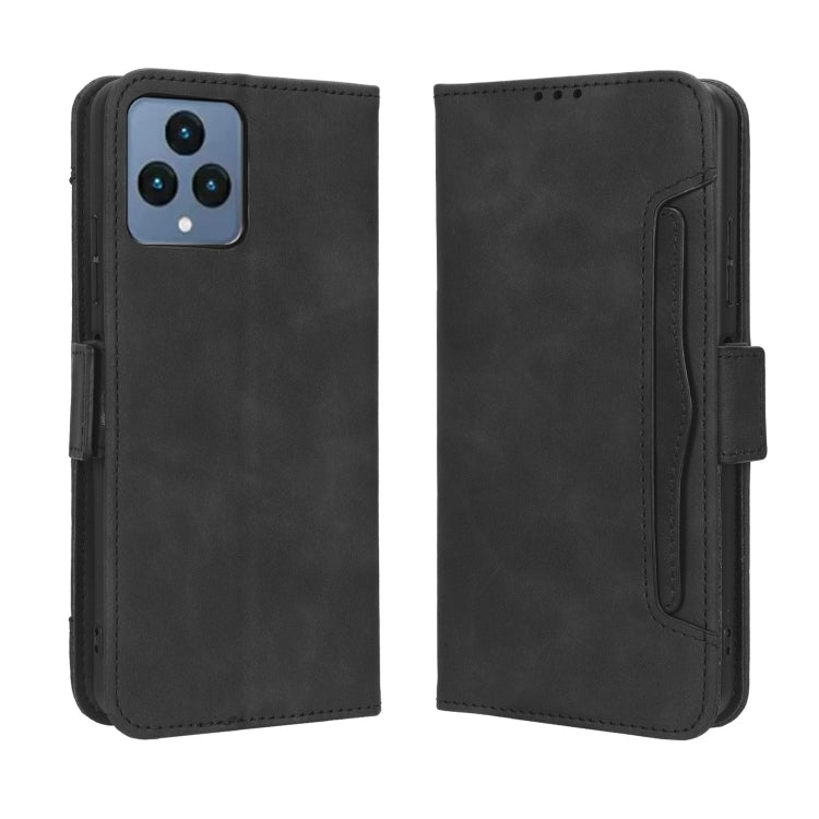 For T-Mobile Revvl 6 5G Skin Feel Calf Texture Card Slots Leather Phone Case