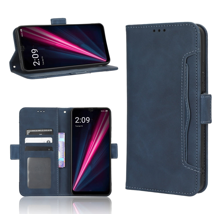 For T-Mobile Revvl 6 5G Skin Feel Calf Texture Card Slots Leather Phone Case