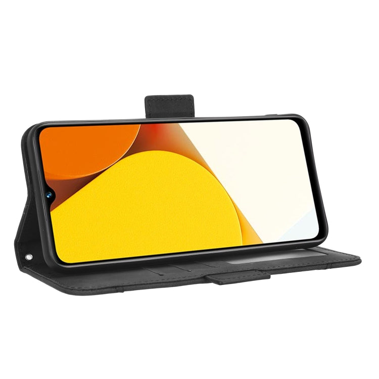 For vivo Y35 4G / Y22s 4G / Y22 4G 2022 Skin Feel Calf Texture Card Slots Leather Phone Case