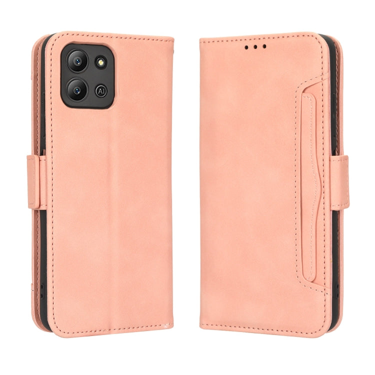 For Infinix Hot 11 2022 X675 Skin Feel Calf Texture Card Slots Leather Phone Case