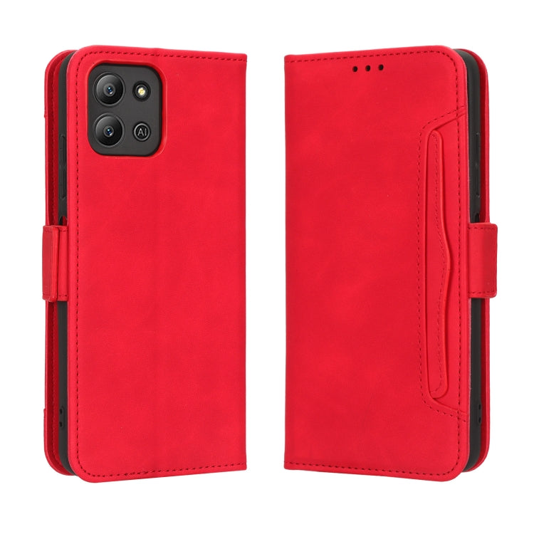 For Infinix Hot 11 2022 X675 Skin Feel Calf Texture Card Slots Leather Phone Case