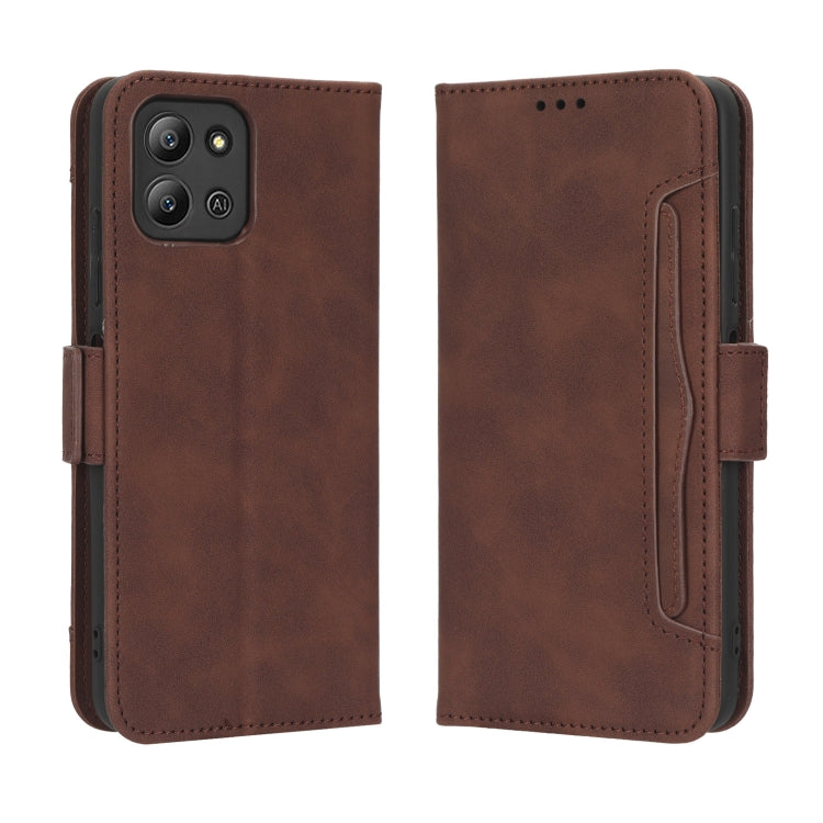 For Infinix Hot 11 2022 X675 Skin Feel Calf Texture Card Slots Leather Phone Case