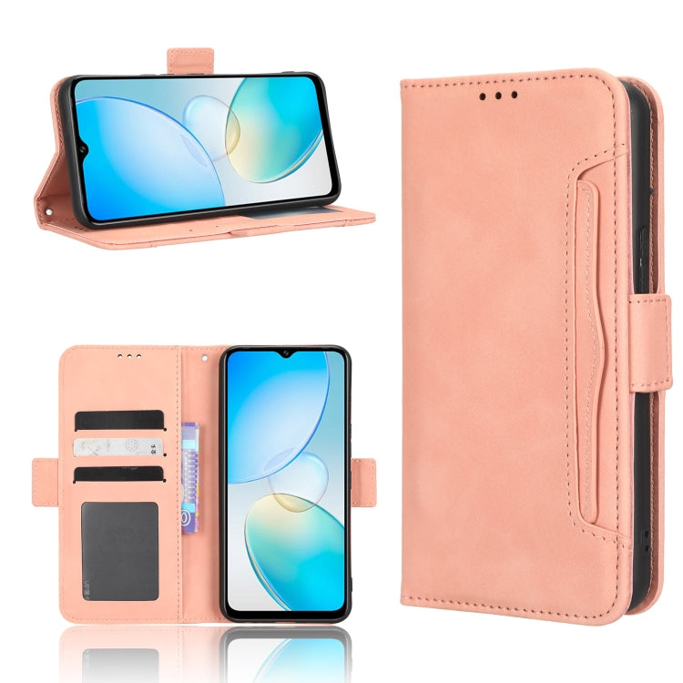 For Infinix Hot 12 Pro X668C Skin Feel Calf Texture Card Slots Leather Phone Case