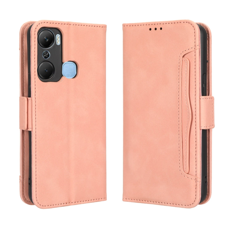 For Infinix Hot 12 Pro X668C Skin Feel Calf Texture Card Slots Leather Phone Case