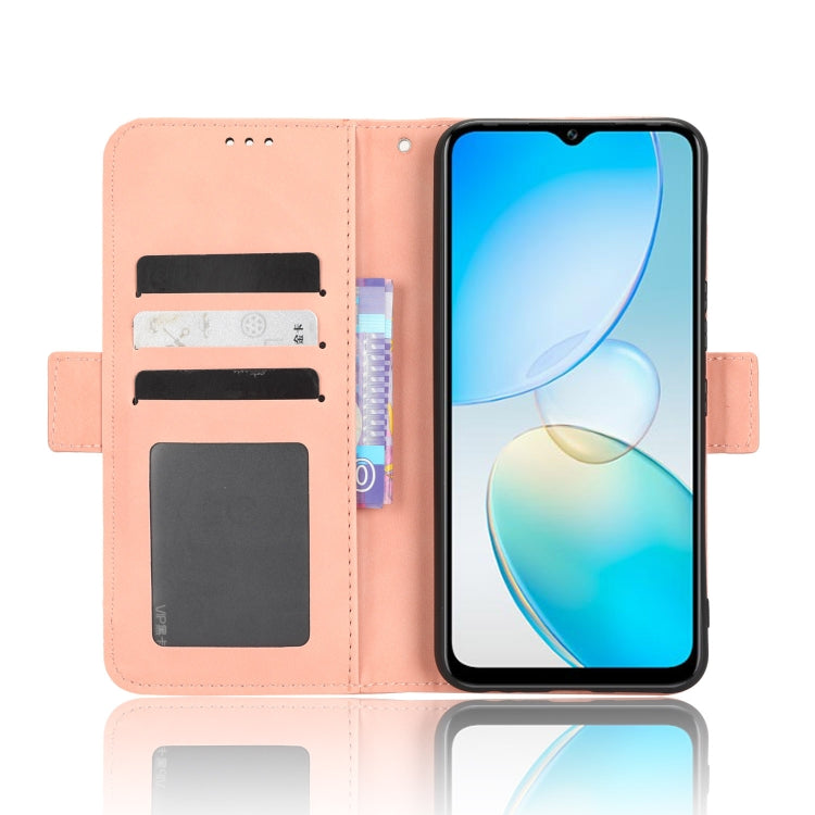 For Infinix Hot 12 Pro X668C Skin Feel Calf Texture Card Slots Leather Phone Case