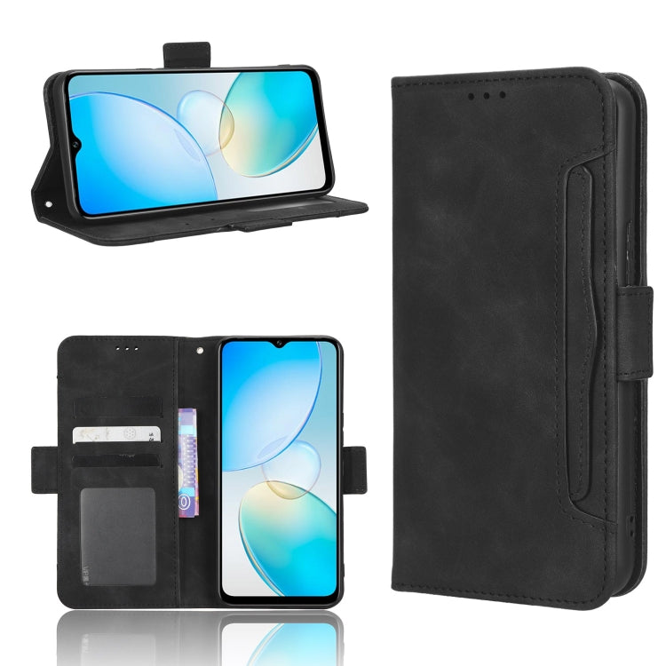 For Infinix Hot 12 Pro X668C Skin Feel Calf Texture Card Slots Leather Phone Case