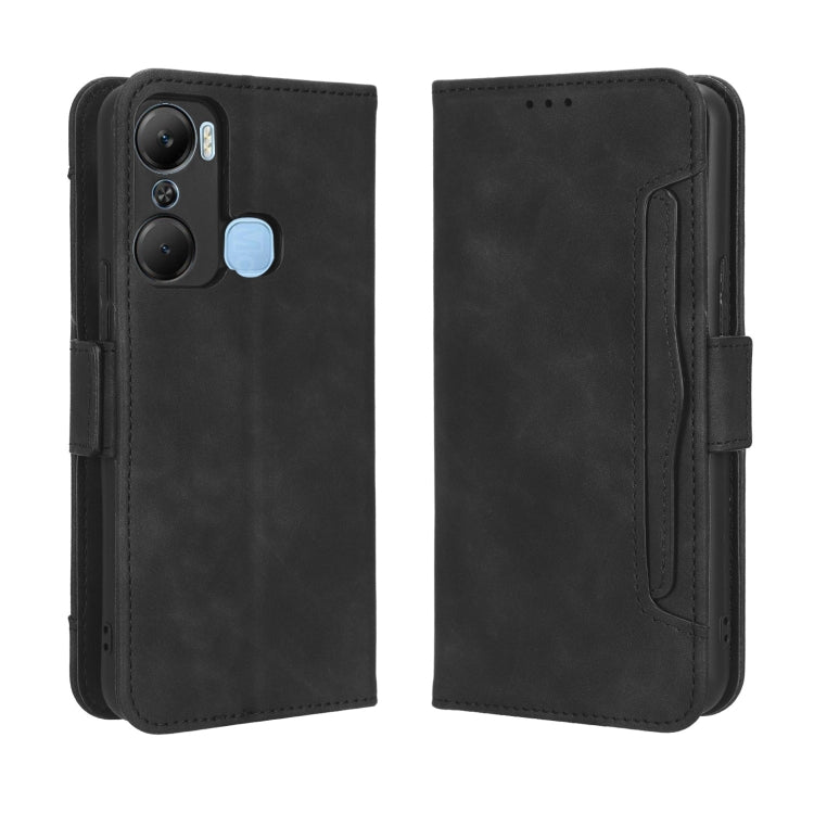 For Infinix Hot 12 Pro X668C Skin Feel Calf Texture Card Slots Leather Phone Case