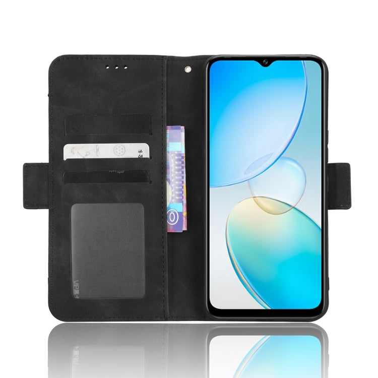 For Infinix Hot 12 Pro X668C Skin Feel Calf Texture Card Slots Leather Phone Case