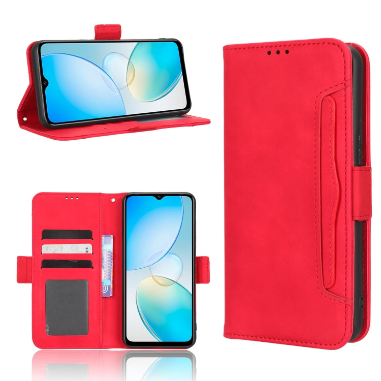 For Infinix Hot 12 Pro X668C Skin Feel Calf Texture Card Slots Leather Phone Case