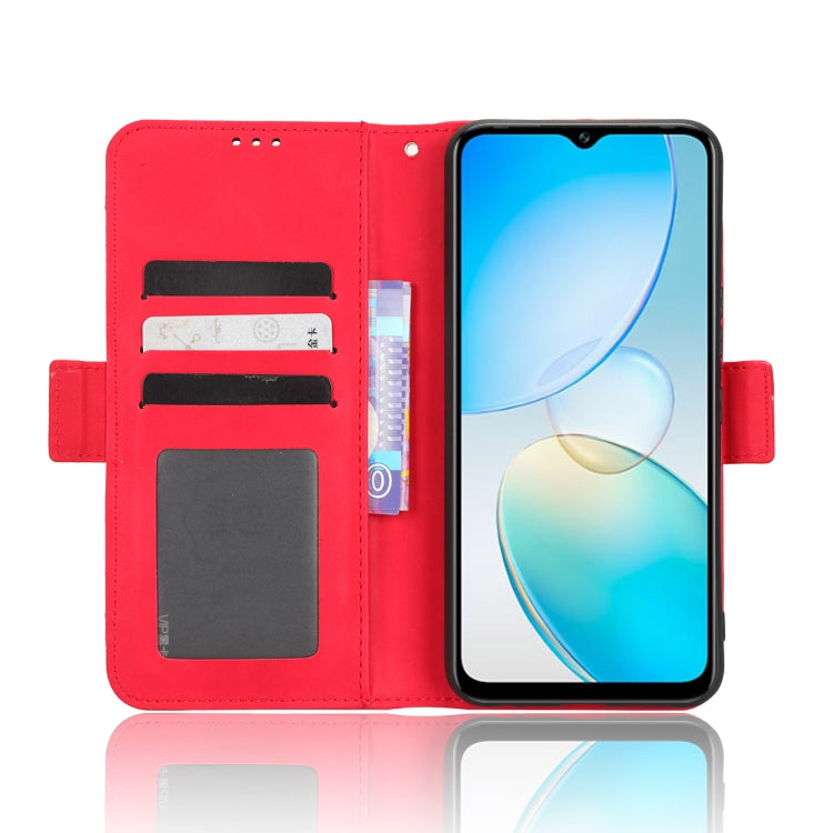 For Infinix Hot 12 Pro X668C Skin Feel Calf Texture Card Slots Leather Phone Case