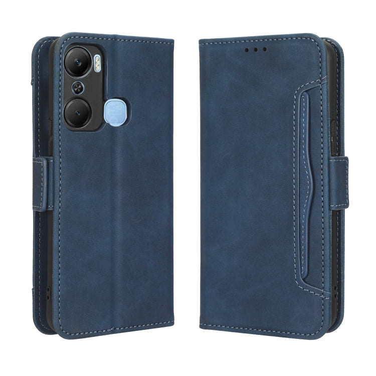 For Infinix Hot 12 Pro X668C Skin Feel Calf Texture Card Slots Leather Phone Case