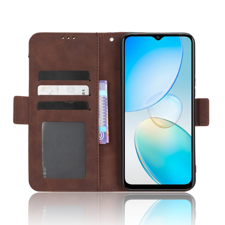 For Infinix Hot 12 Pro X668C Skin Feel Calf Texture Card Slots Leather Phone Case