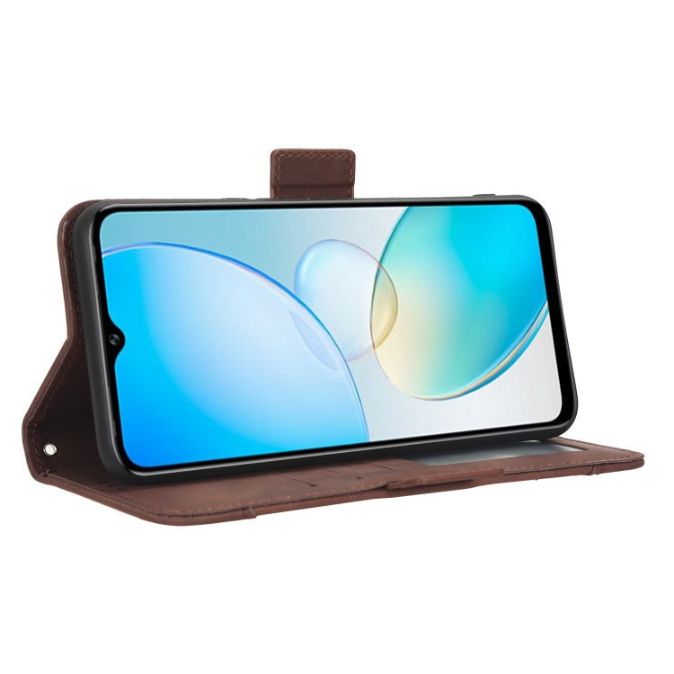 For Infinix Hot 12 Pro X668C Skin Feel Calf Texture Card Slots Leather Phone Case