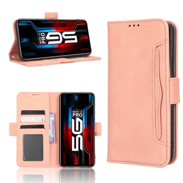 For Infinix Note 12 5G / Note 12 Pro 5G Skin Feel Calf Texture Card Slots Leather Phone Case