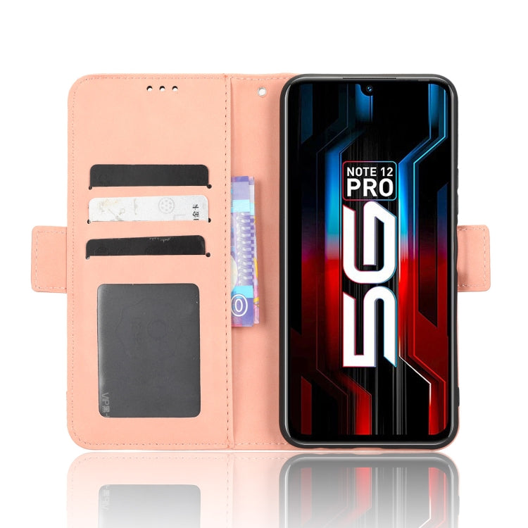 For Infinix Note 12 5G / Note 12 Pro 5G Skin Feel Calf Texture Card Slots Leather Phone Case