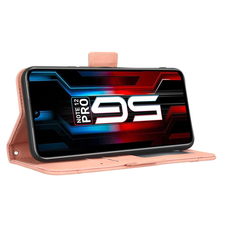 For Infinix Note 12 5G / Note 12 Pro 5G Skin Feel Calf Texture Card Slots Leather Phone Case