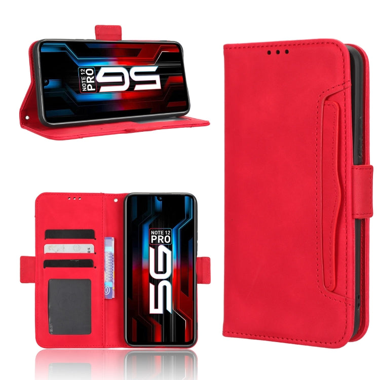 For Infinix Note 12 5G / Note 12 Pro 5G Skin Feel Calf Texture Card Slots Leather Phone Case