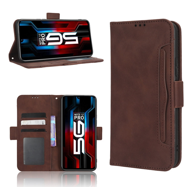 For Infinix Note 12 5G / Note 12 Pro 5G Skin Feel Calf Texture Card Slots Leather Phone Case