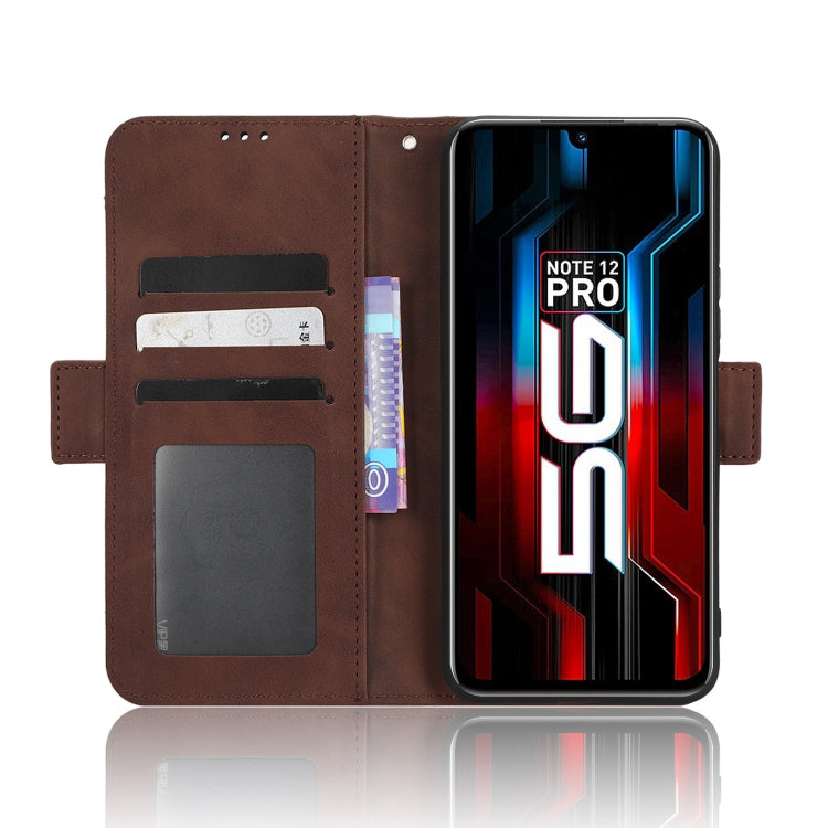 For Infinix Note 12 5G / Note 12 Pro 5G Skin Feel Calf Texture Card Slots Leather Phone Case