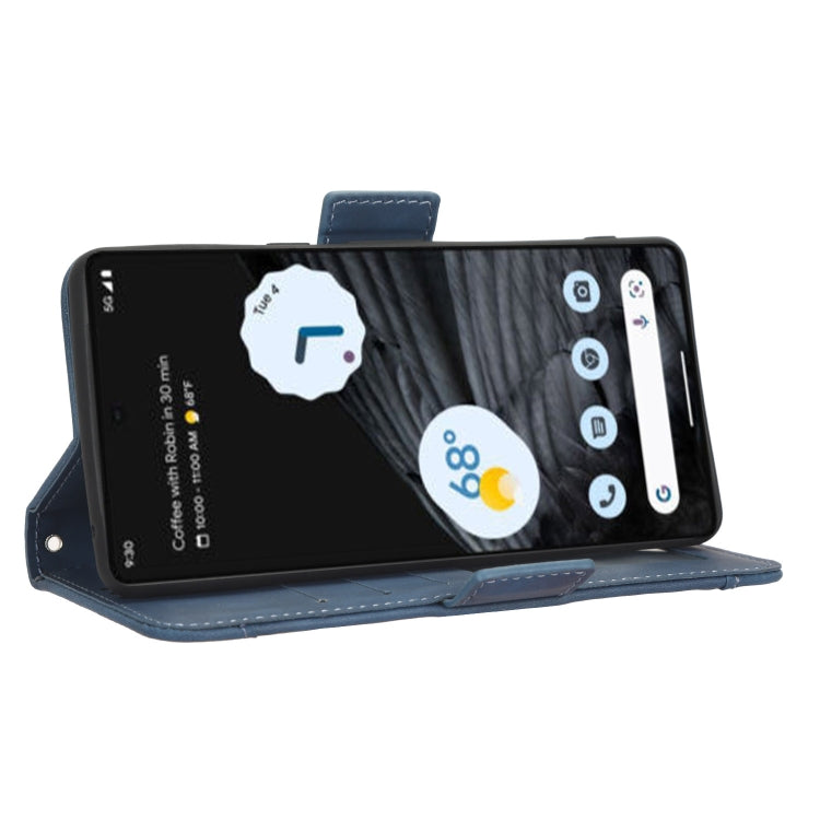 For Google Pixel 7 Pro 5G Skin Feel Calf Texture Card Slots Leather Phone Case