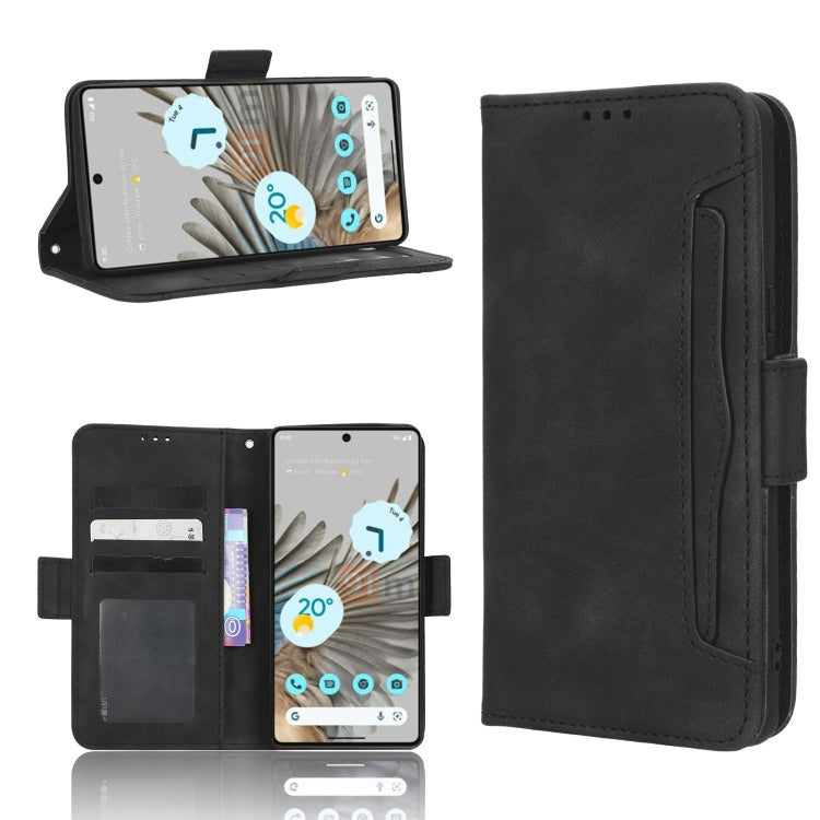 For Google Pixel 7 5G Skin Feel Calf Texture Card Slots Leather Phone Case