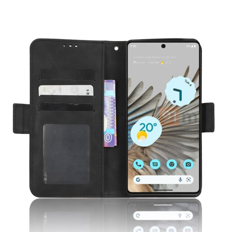 For Google Pixel 7 5G Skin Feel Calf Texture Card Slots Leather Phone Case
