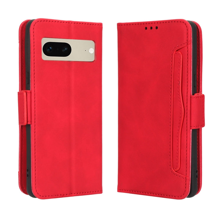 For Google Pixel 7 5G Skin Feel Calf Texture Card Slots Leather Phone Case