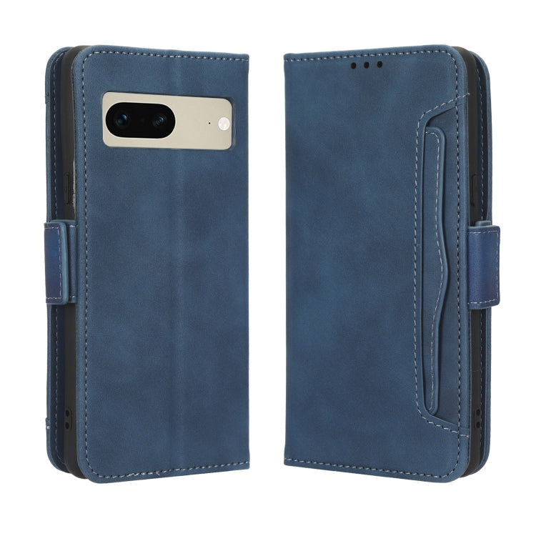 For Google Pixel 7 5G Skin Feel Calf Texture Card Slots Leather Phone Case