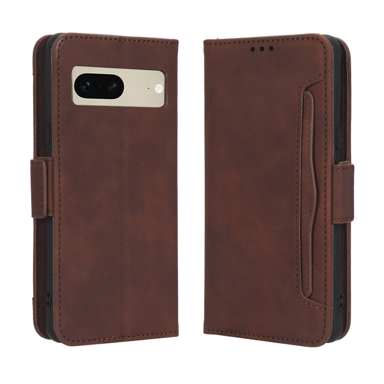 For Google Pixel 7 5G Skin Feel Calf Texture Card Slots Leather Phone Case