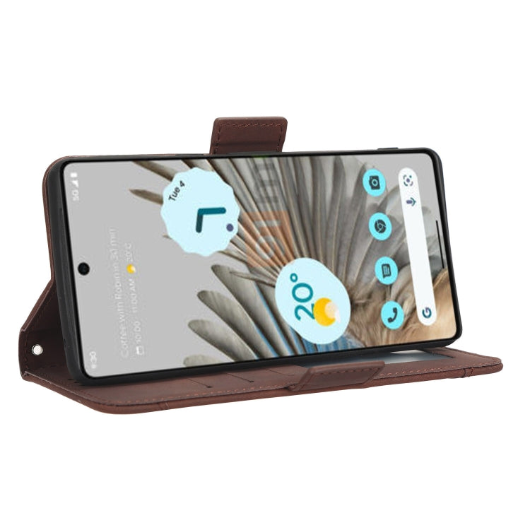 For Google Pixel 7 5G Skin Feel Calf Texture Card Slots Leather Phone Case