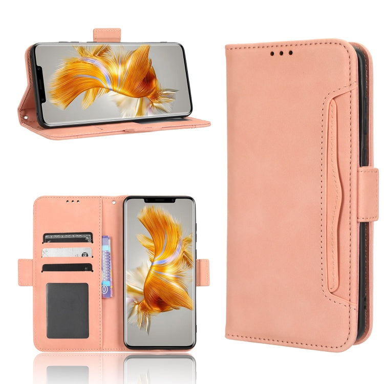 For Huawei Mate 50 Pro Skin Feel Calf Texture Card Slots Leather Phone Case