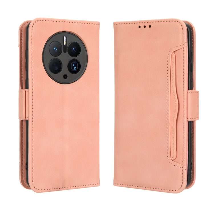 For Huawei Mate 50 Pro Skin Feel Calf Texture Card Slots Leather Phone Case
