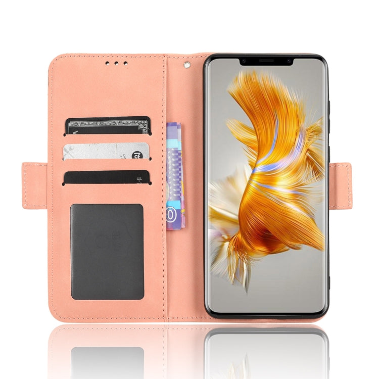 For Huawei Mate 50 Pro Skin Feel Calf Texture Card Slots Leather Phone Case