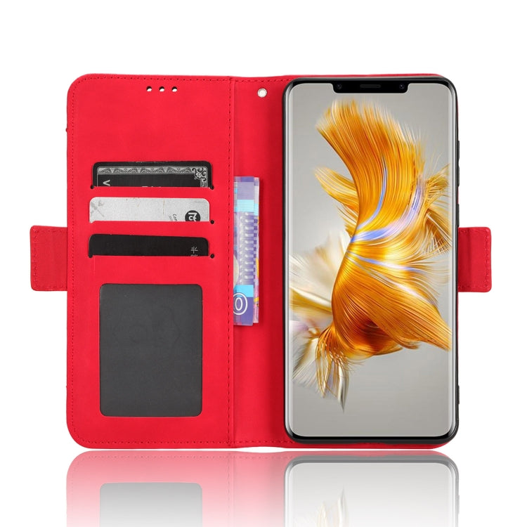 For Huawei Mate 50 Pro Skin Feel Calf Texture Card Slots Leather Phone Case