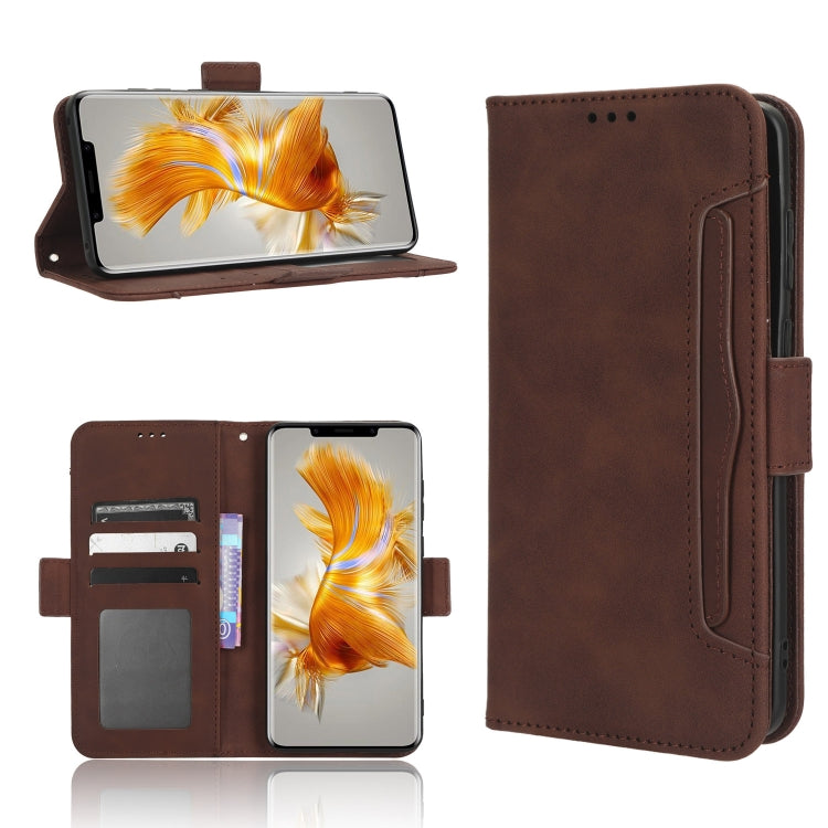 For Huawei Mate 50 Pro Skin Feel Calf Texture Card Slots Leather Phone Case