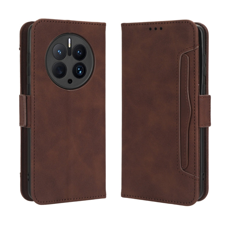 For Huawei Mate 50 Pro Skin Feel Calf Texture Card Slots Leather Phone Case