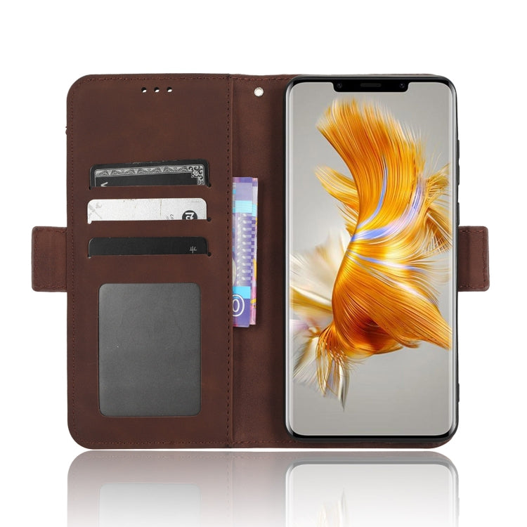 For Huawei Mate 50 Pro Skin Feel Calf Texture Card Slots Leather Phone Case