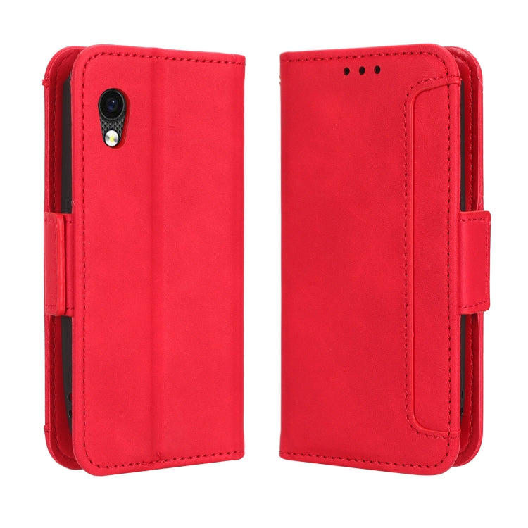 For Cubot Pocket / P50 Skin Feel Calf Texture Card Slots Leather Phone Case