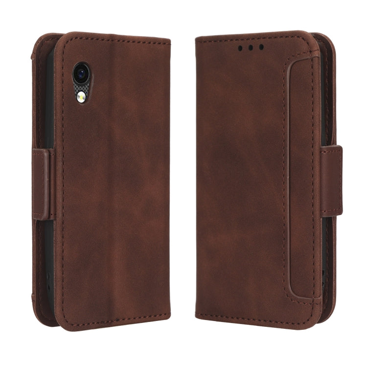 For Cubot Pocket / P50 Skin Feel Calf Texture Card Slots Leather Phone Case