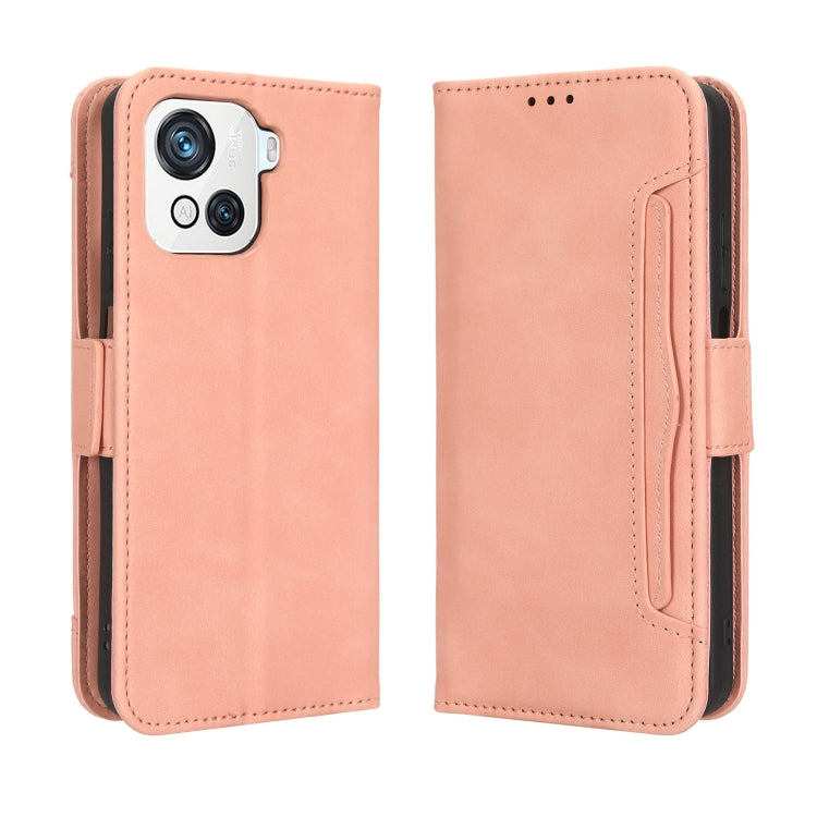 For Blackview OSCAL C80 Skin Feel Calf Texture Card Slots Leather Phone Case