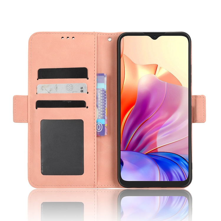 For Blackview OSCAL C80 Skin Feel Calf Texture Card Slots Leather Phone Case