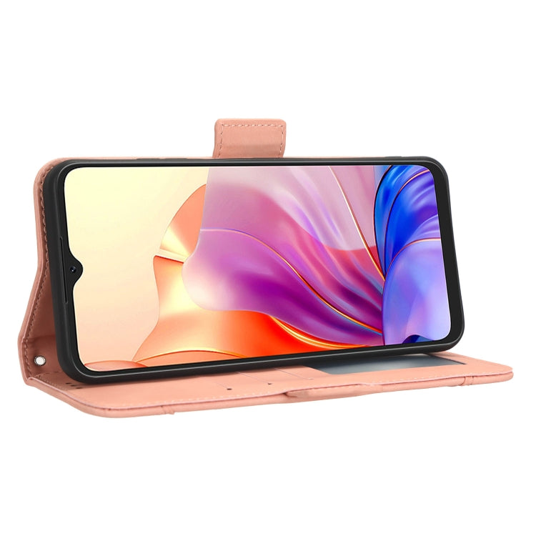 For Blackview OSCAL C80 Skin Feel Calf Texture Card Slots Leather Phone Case