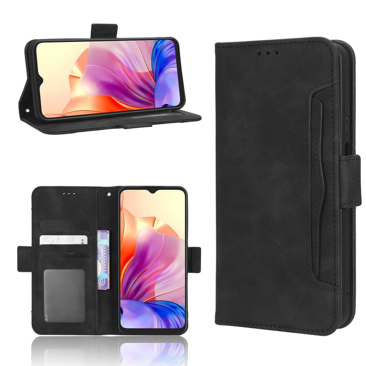 For Blackview OSCAL C80 Skin Feel Calf Texture Card Slots Leather Phone Case