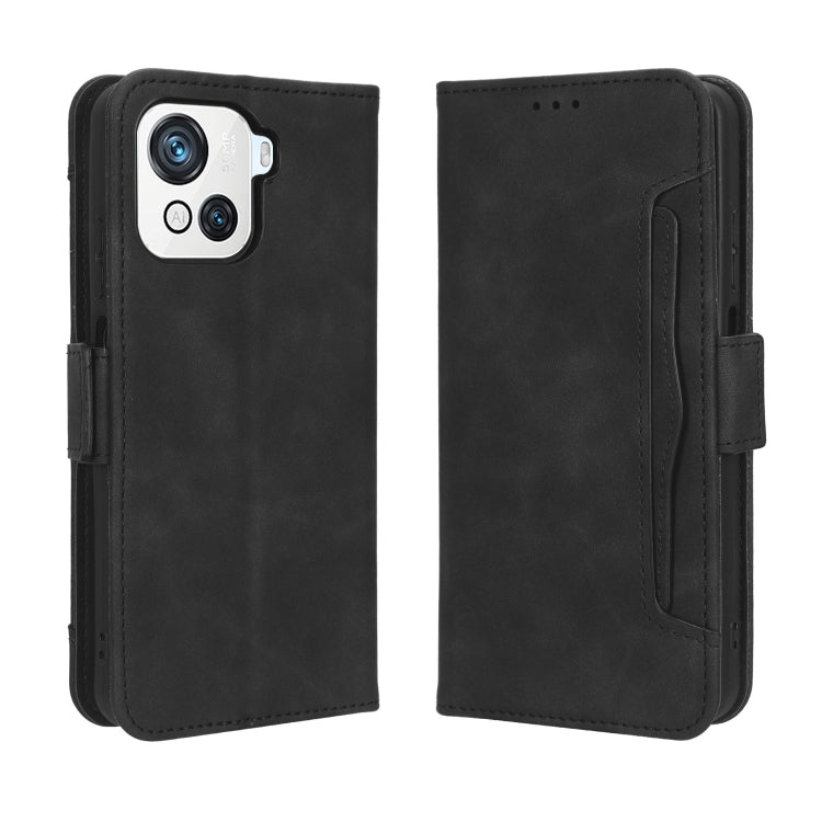 For Blackview OSCAL C80 Skin Feel Calf Texture Card Slots Leather Phone Case