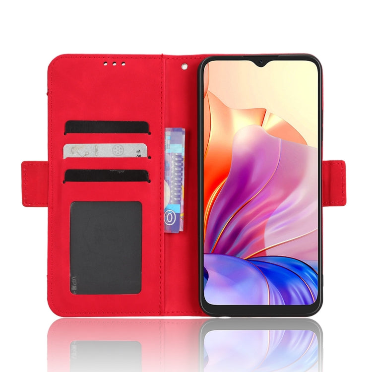For Blackview OSCAL C80 Skin Feel Calf Texture Card Slots Leather Phone Case