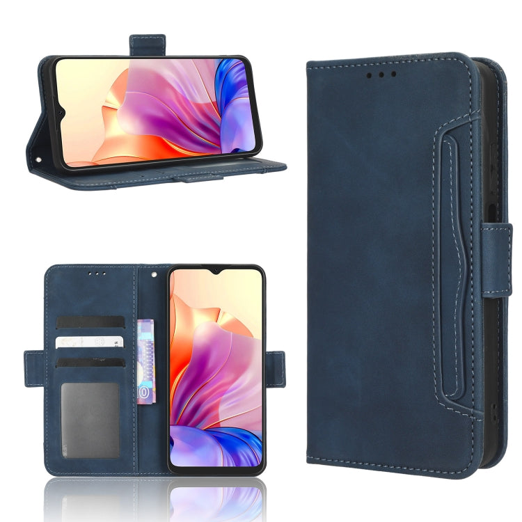 For Blackview OSCAL C80 Skin Feel Calf Texture Card Slots Leather Phone Case
