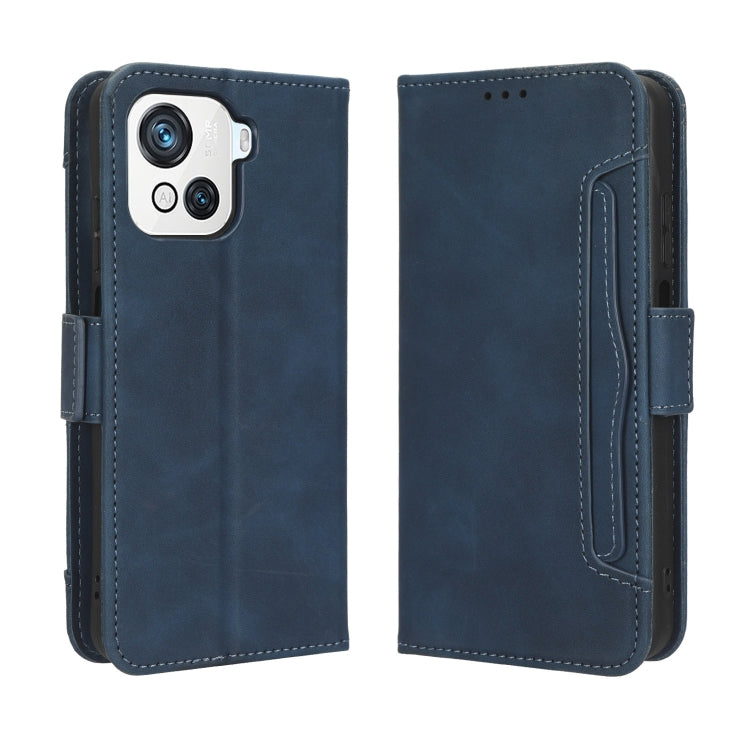 For Blackview OSCAL C80 Skin Feel Calf Texture Card Slots Leather Phone Case